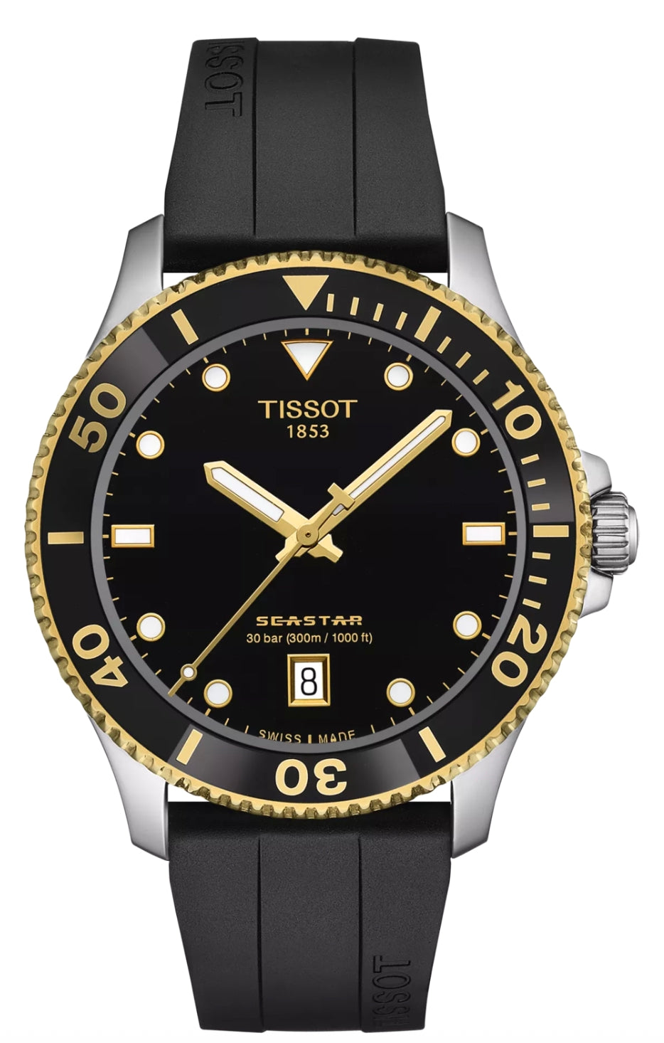 Tissot Seastar 1000 40mm Men's Black Quartz Watch T120.410.27.051.00