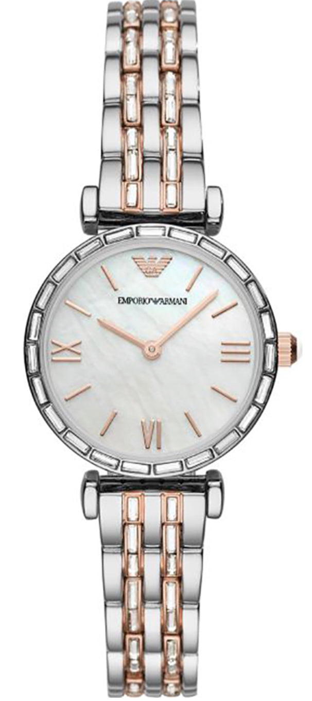 Emporio Armani AR11290 Ladies Silver and Mother of Pearl Watch