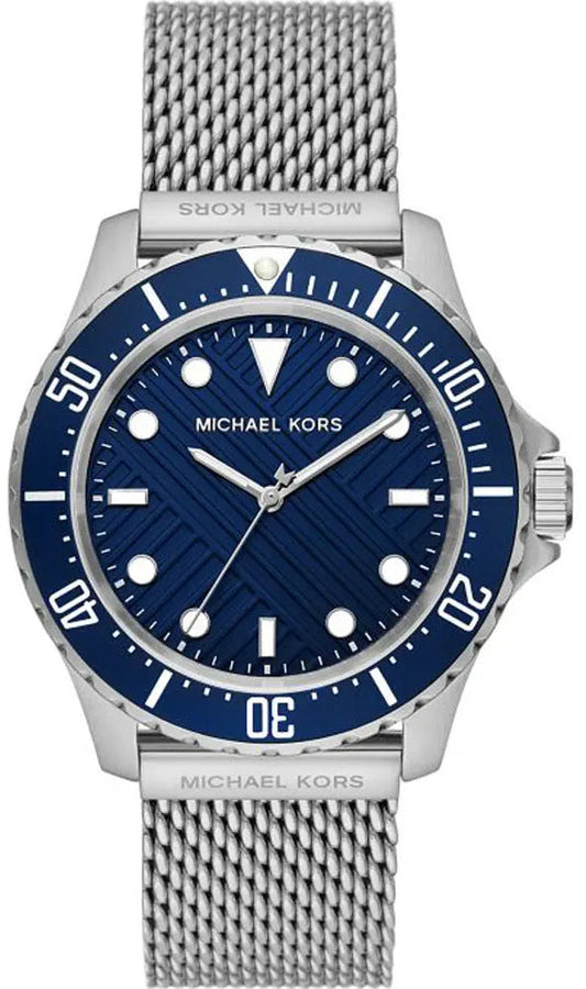 Michael Kors Men's Everest Silver Tone Mesh Quartz Watch | MK9082