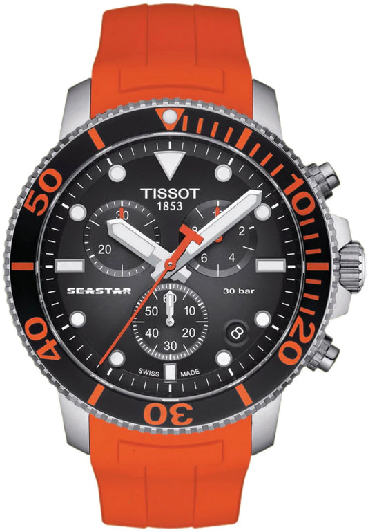 Tissot Seastar 1000 45.5mm Men's Orange Watch T120.417.17.051.01